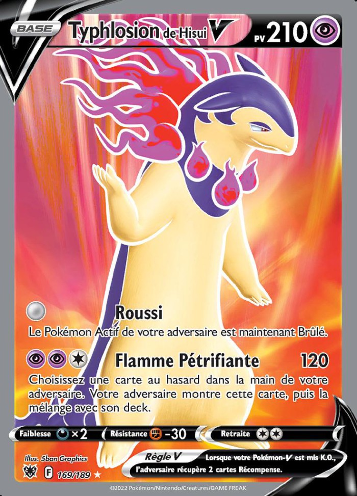 Carte Pokémon: Typhlosion de Hisui V