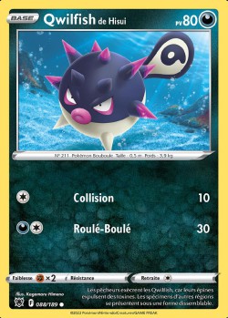 Carte Pokémon: Qwilfish de Hisui