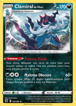 Carte Pokémon: Clamiral de Hisui