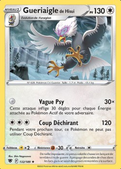 Carte Pokémon: Gueriaigle de Hisui