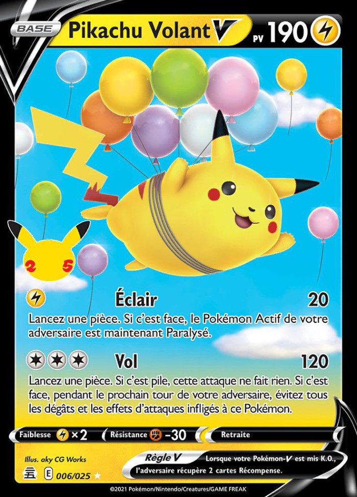 Carte Pokémon: Pikachu Volant V