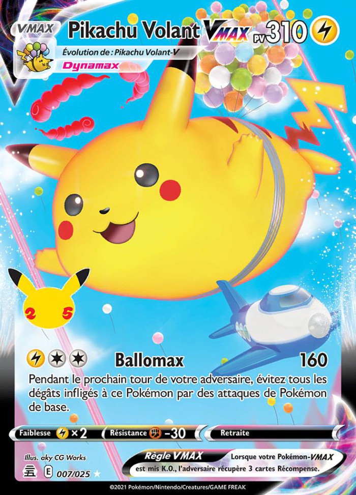 Carte Pokémon: Pikachu Volant VMAX