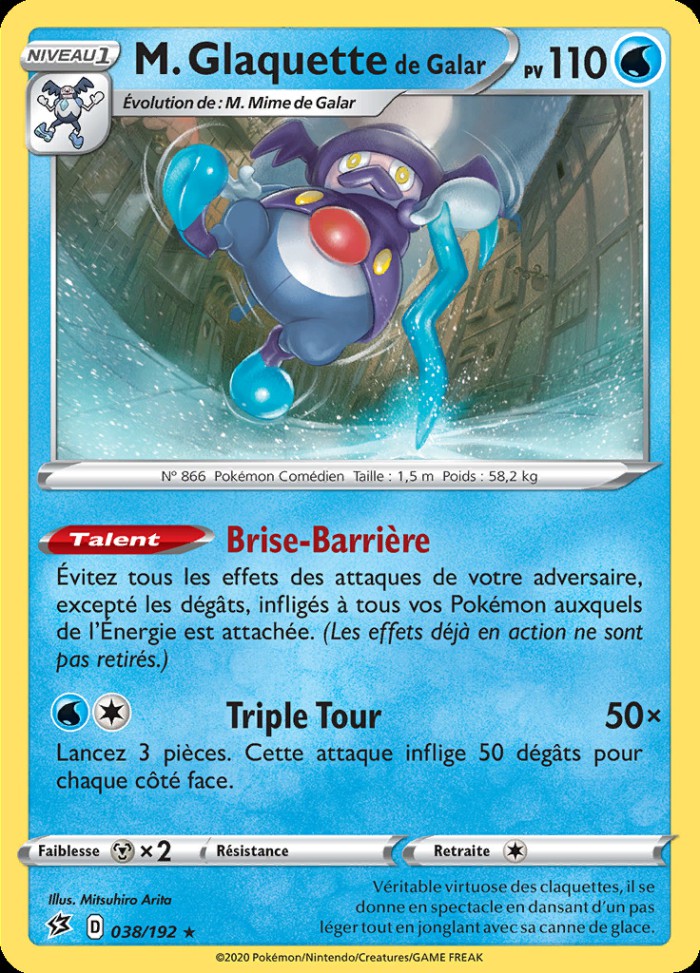 Carte Pokémon: M. Glaquette de Galar