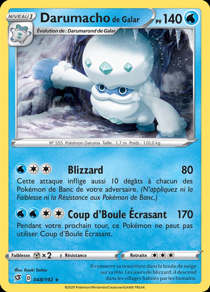 Carte Pokémon: Darumacho de Galar