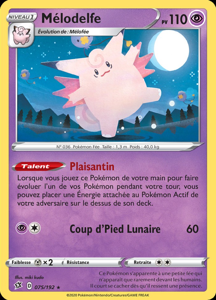 Carte Pokémon: Mélodelfe