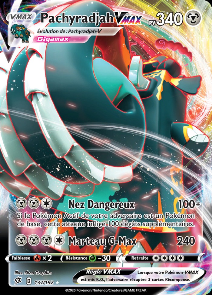 Carte Pokémon: Pachyradjah VMAX