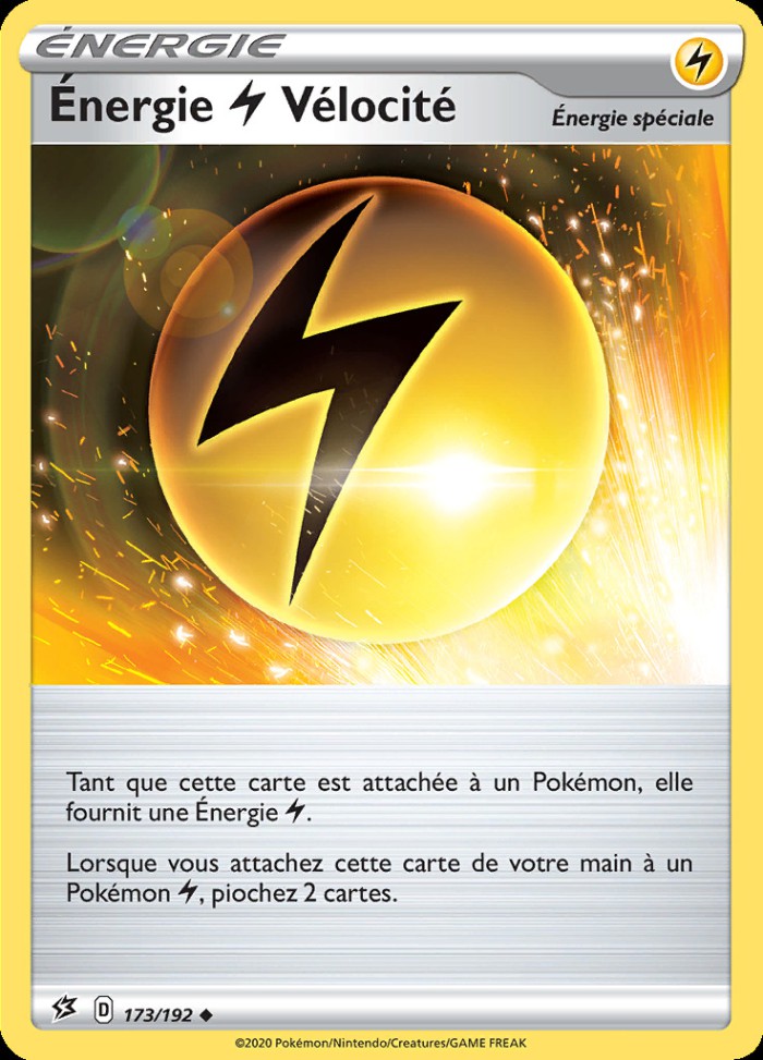 Carte Pokémon: Énergie Électrique Vélocité