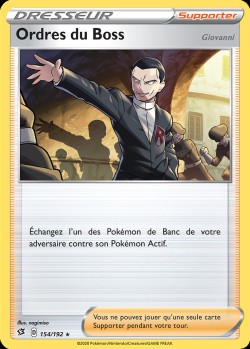 Carte Pokémon: Ordres du Boss