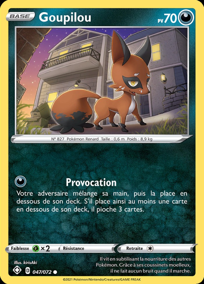 Carte Pokémon: Goupilou