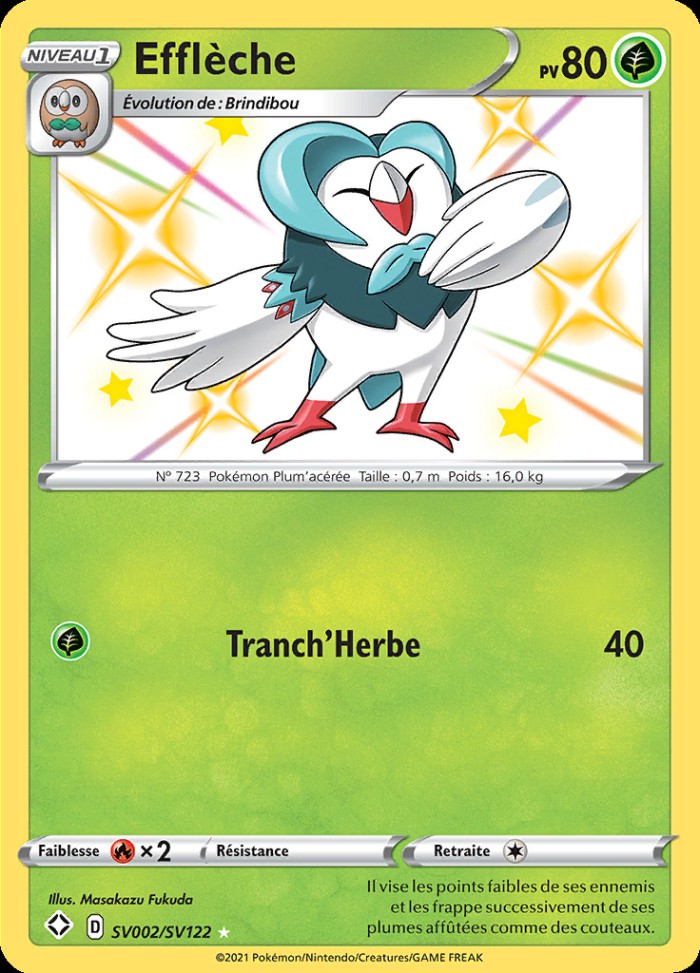 Carte Pokémon: Efflèche