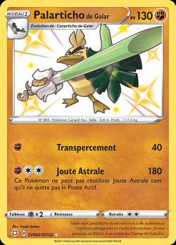 Carte Pokémon: Palarticho de Galar