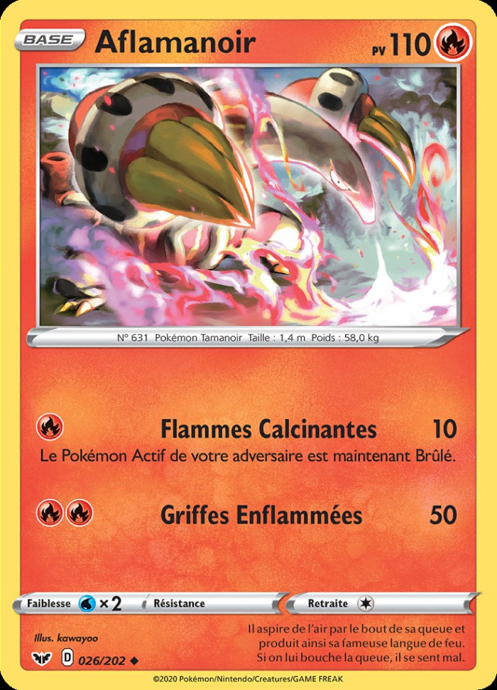 Carte Pokémon: Aflamanoir