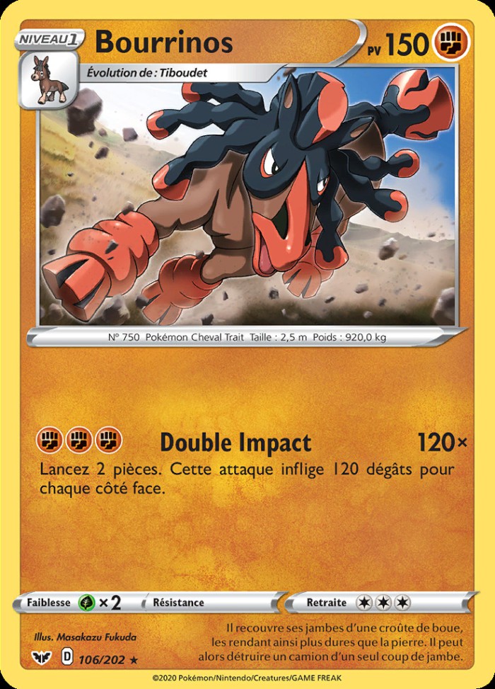 Carte Pokémon: Bourrinos