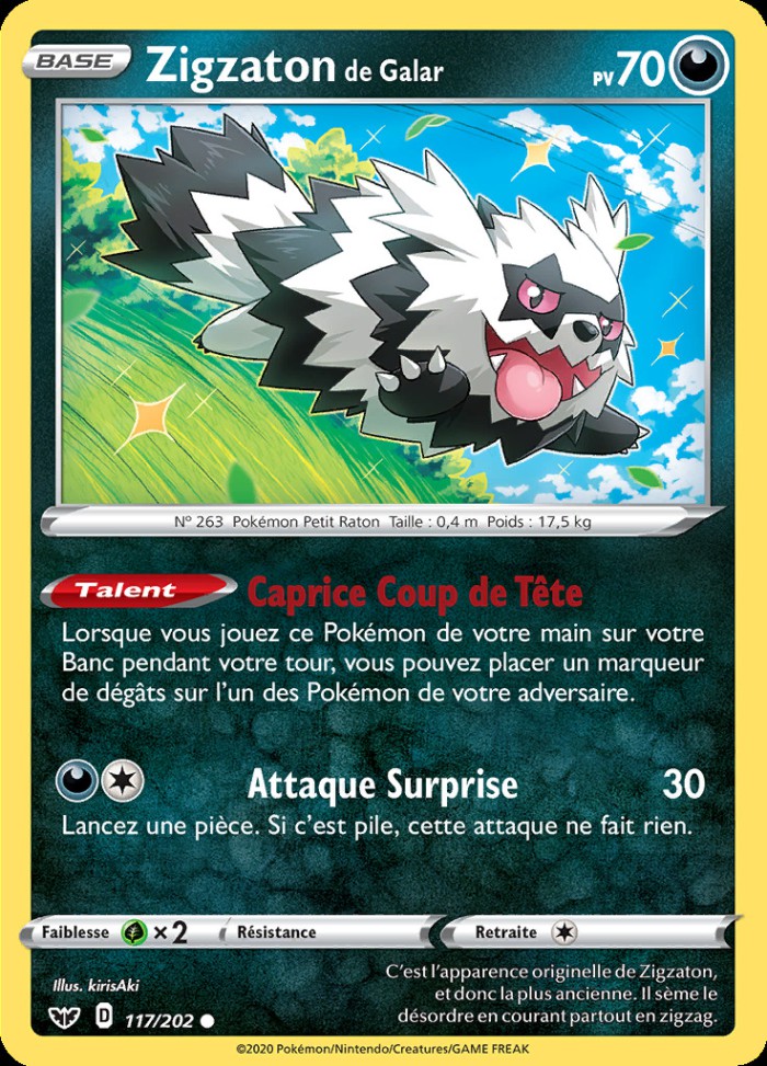 Carte Pokémon: Zigzaton de Galar