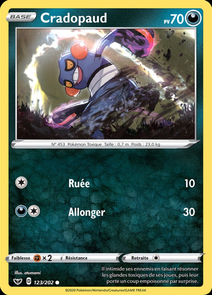 Carte Pokémon: Cradopaud