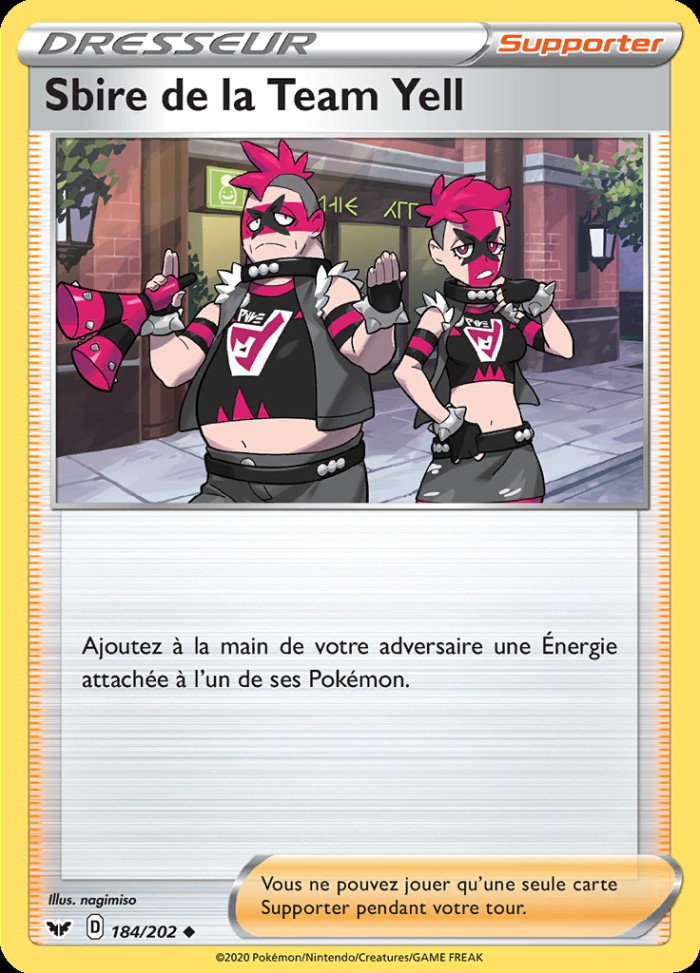 Carte Pokémon: Sbire de la Team Yell