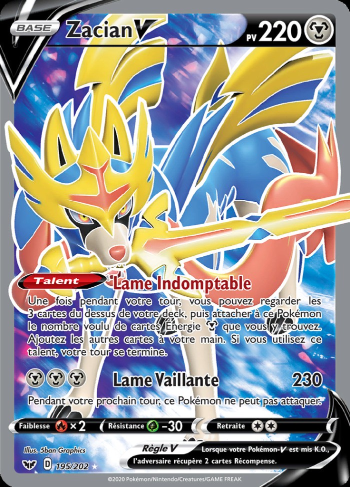 Carte Pokémon: Zacian V