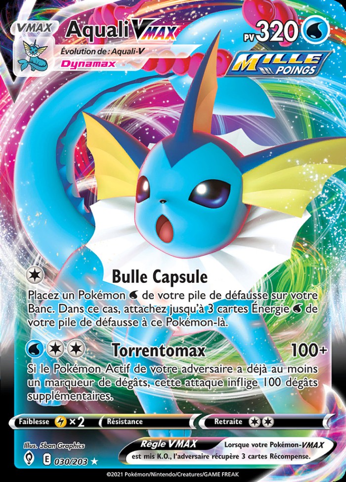 Carte Pokémon: Aquali VMAX