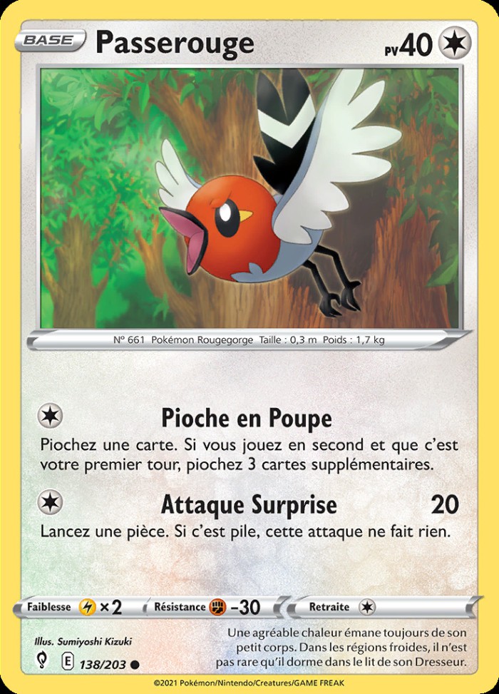 Carte Pokémon: Passerouge