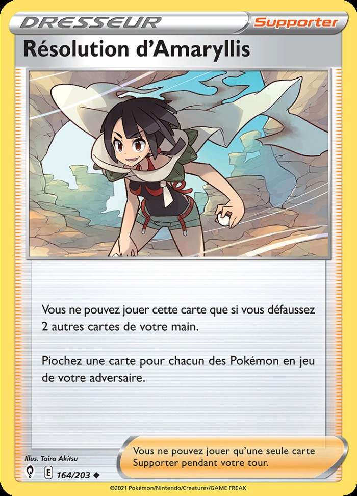 Carte Pokémon: Résolution d'Amaryllis