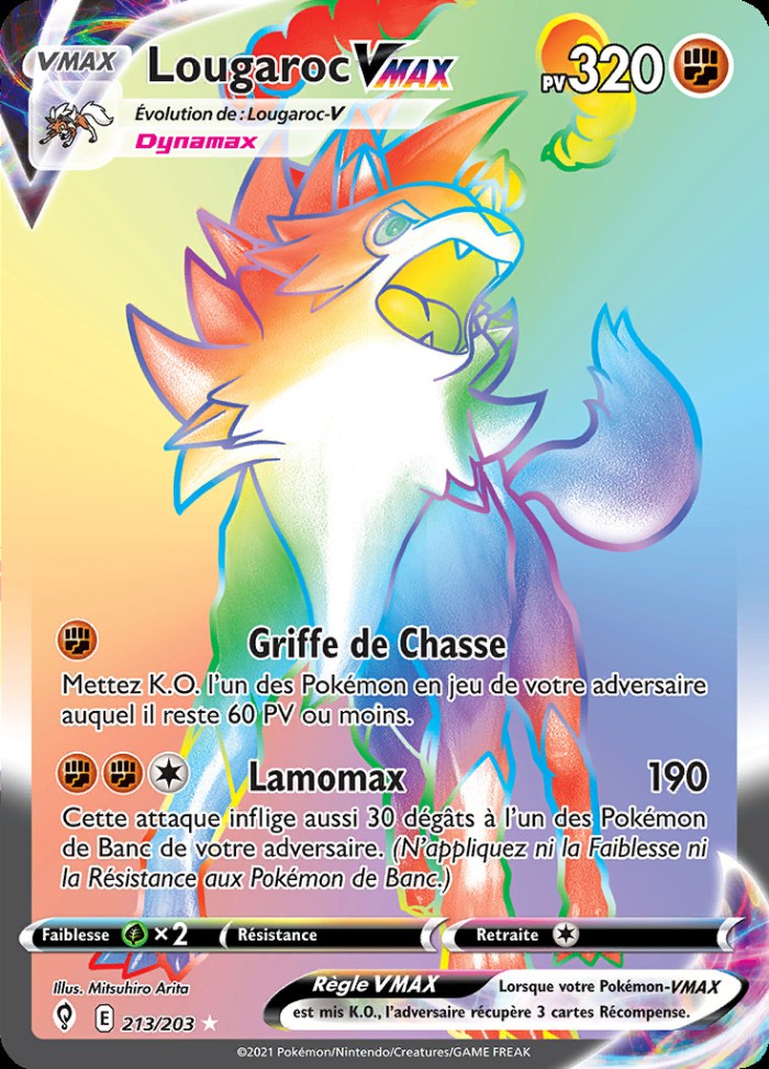 Carte Pokémon: Lougaroc VMAX