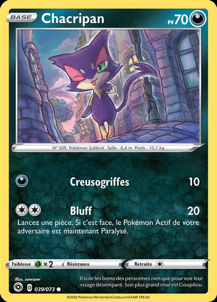 Carte Pokémon: Chacripan