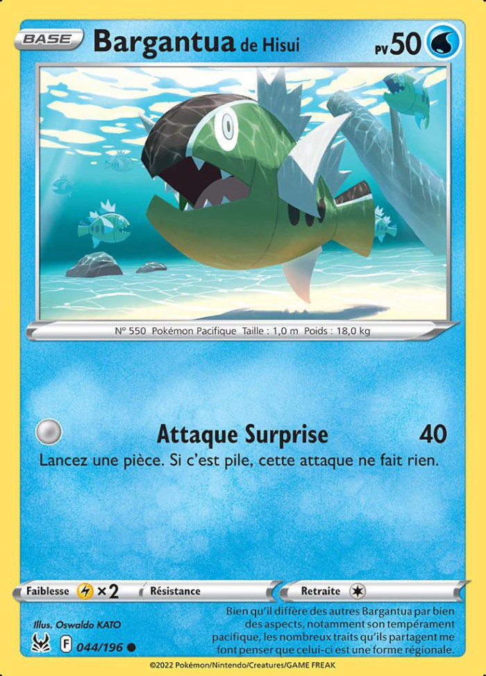 Carte Pokémon: Bargantua de Hisui