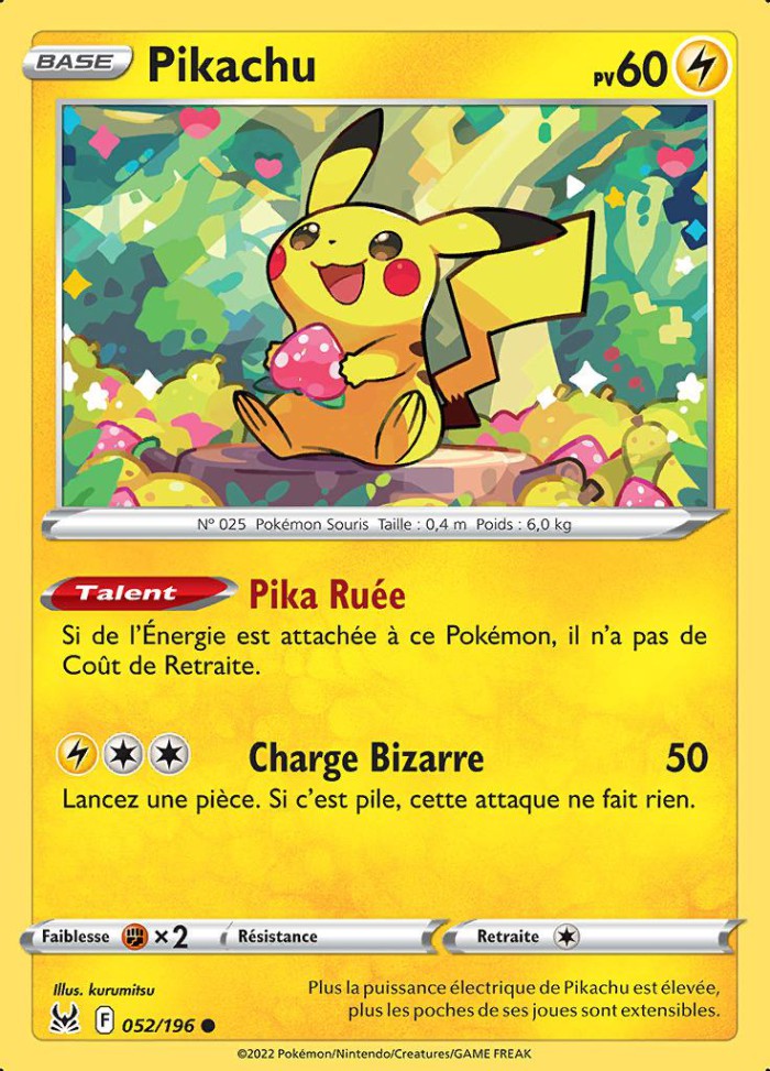 Carte Pokémon: Pikachu