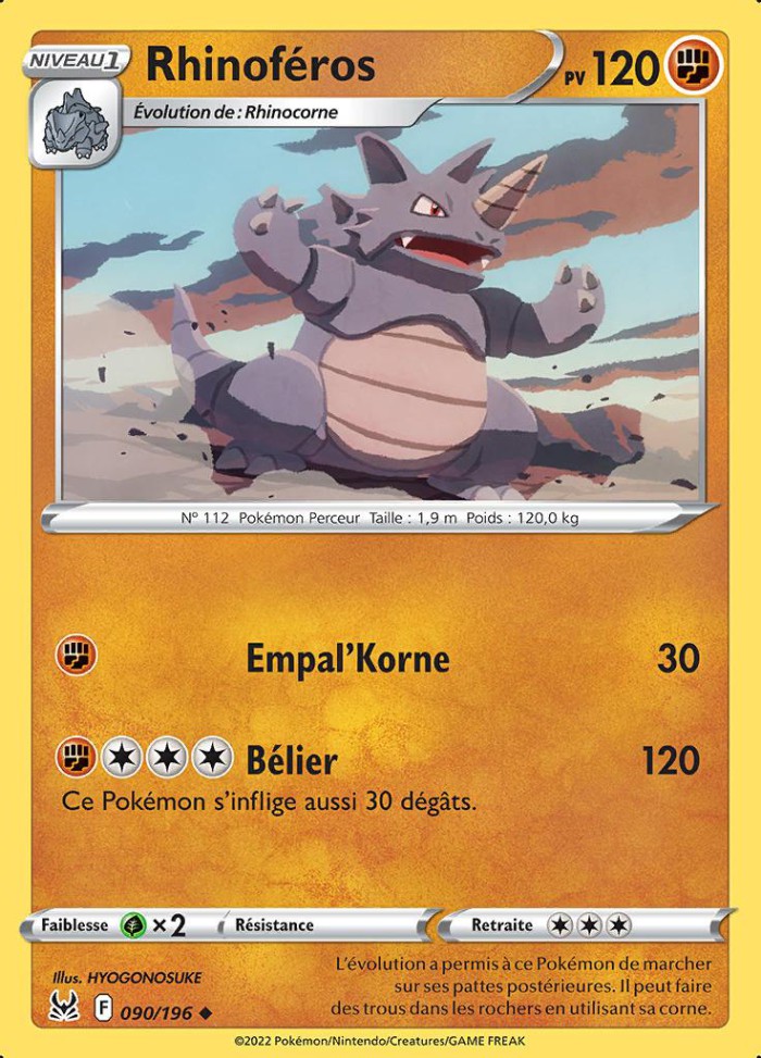 Carte Pokémon: Rhinoféros