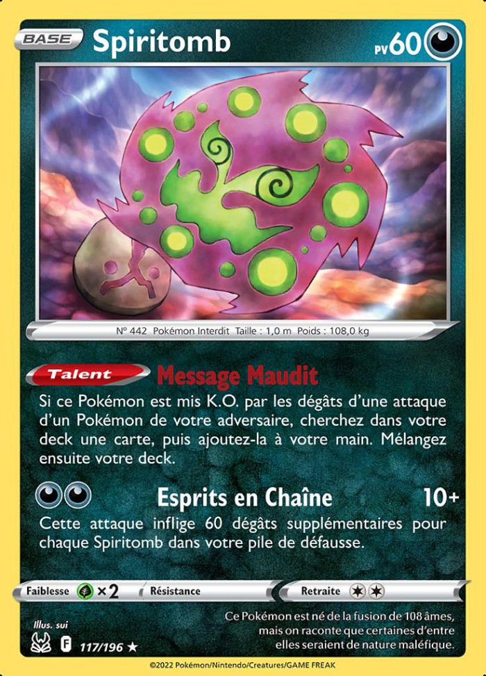 Carte Pokémon: Spiritomb