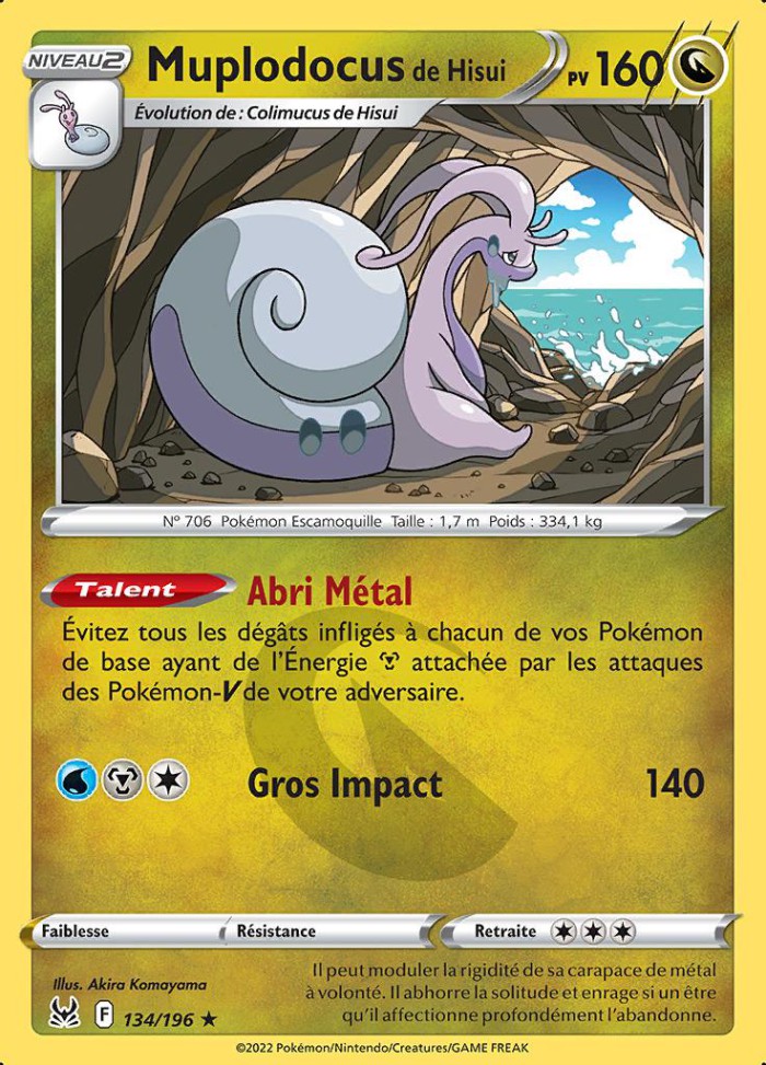 Carte Pokémon: Muplodocus de Hisui