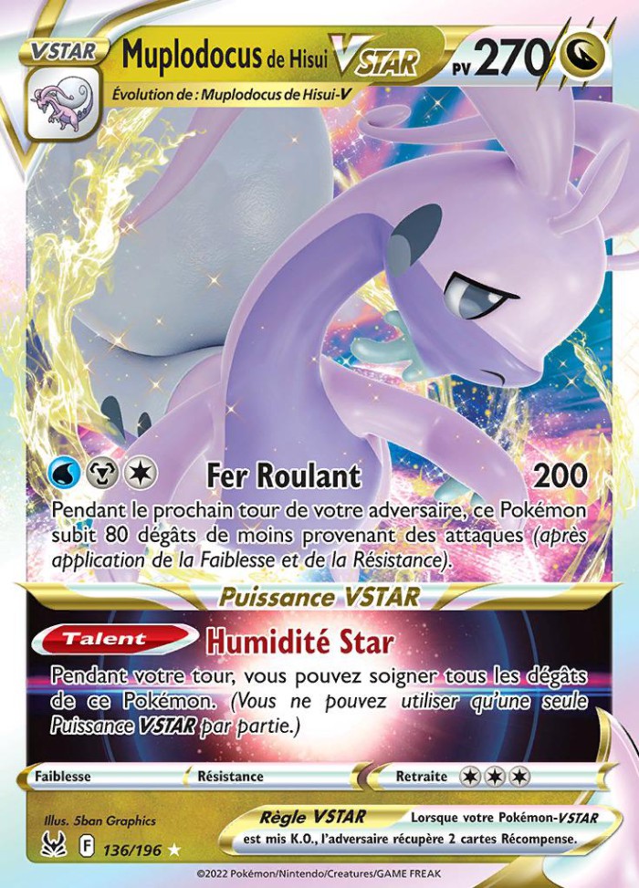 Carte Pokémon: Muplodocus de Hisui VSTAR