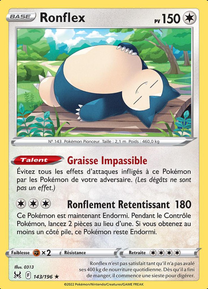 Carte Pokémon: Ronflex