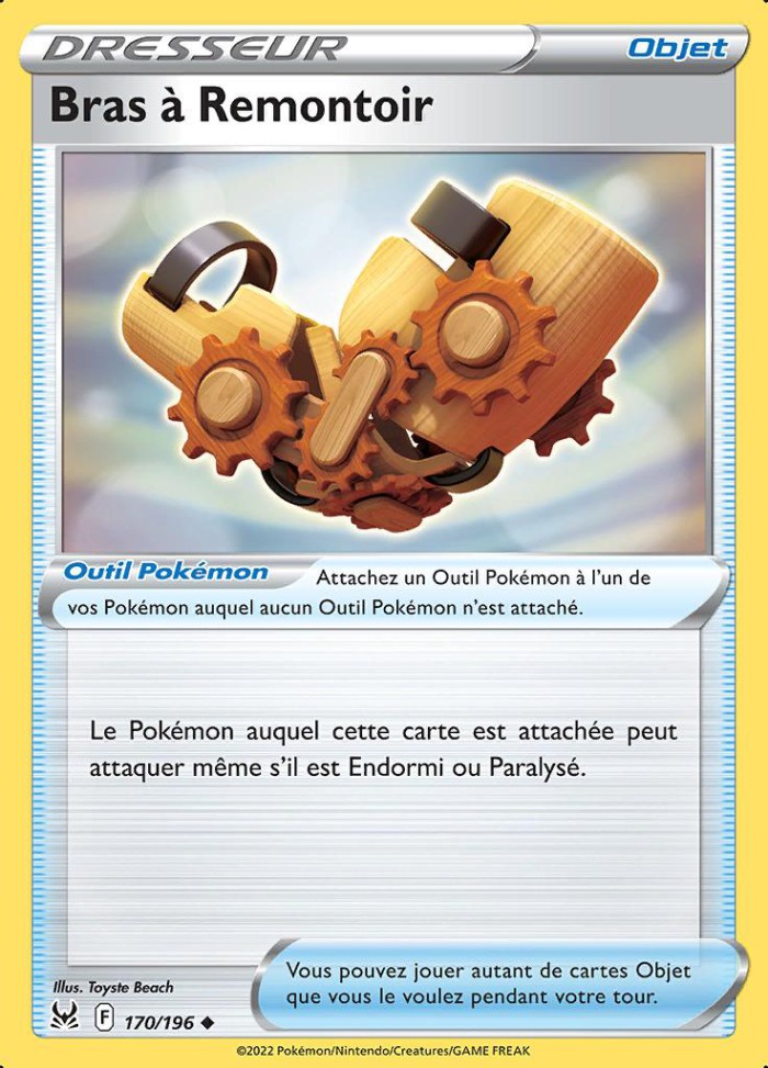 Carte Pokémon: Bras à Remontoir