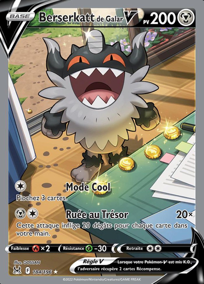 Carte Pokémon: Berserkatt de Galar V