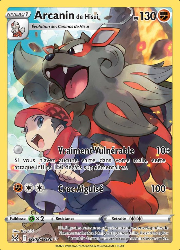 Carte Pokémon: Arcanin de Hisui