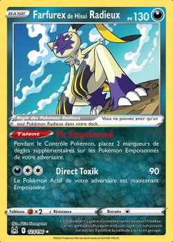 Carte Pokémon: Farfurex de Hisui Radieux