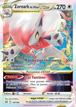 Carte Pokémon: Zoroark de Hisui VSTAR