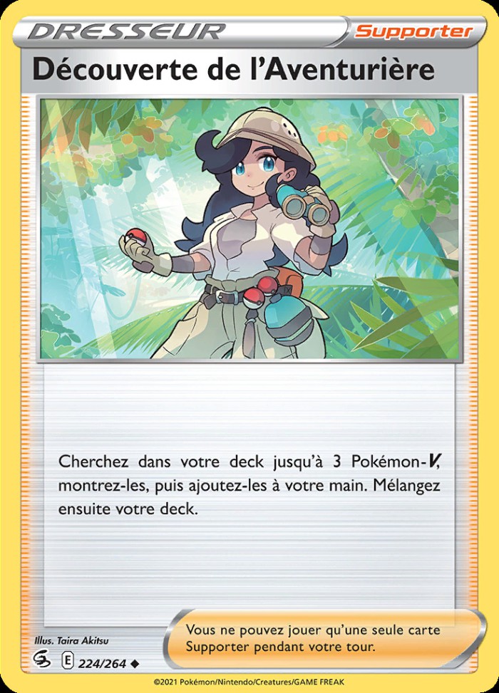 Carte Pokémon: Découverte de l'Aventurière