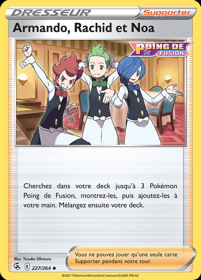 Carte Pokémon: Armando, Rachid et Noa