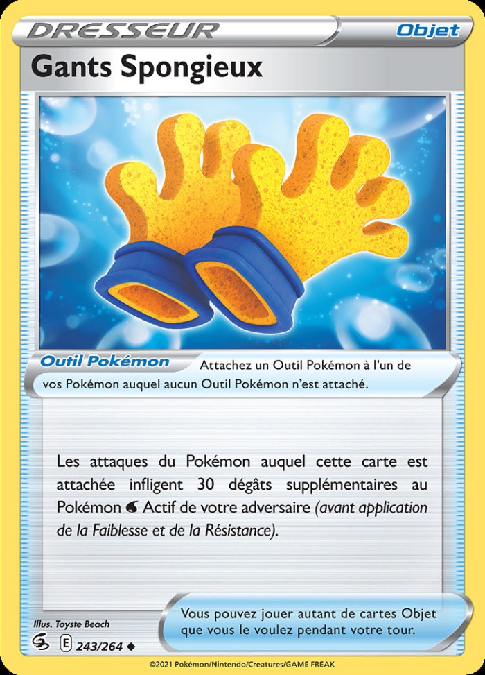 Carte Pokémon: Gants Spongieux