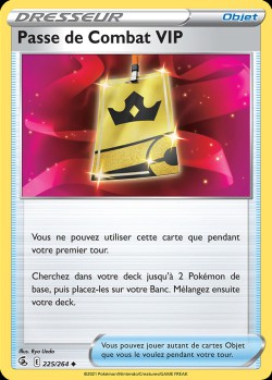 Carte Pokémon: Passe de Combat VIP