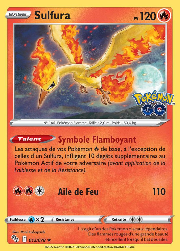 Carte Pokémon: Sulfura