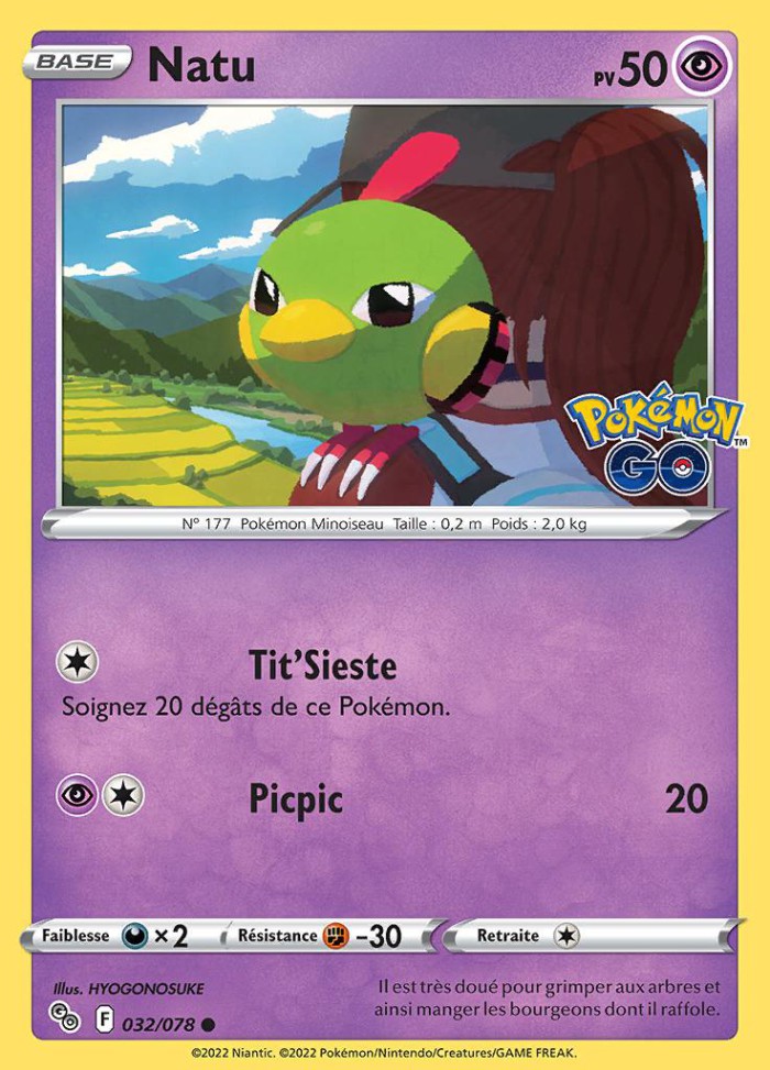 Carte Pokémon: Natu