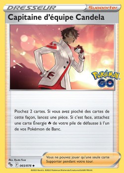 Carte Pokémon: Capitaine d'équipe Candela