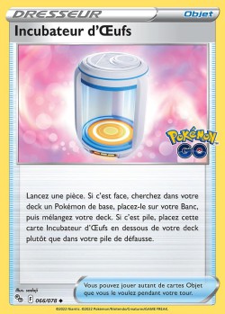 Carte Pokémon: Incubateur d'Œufs