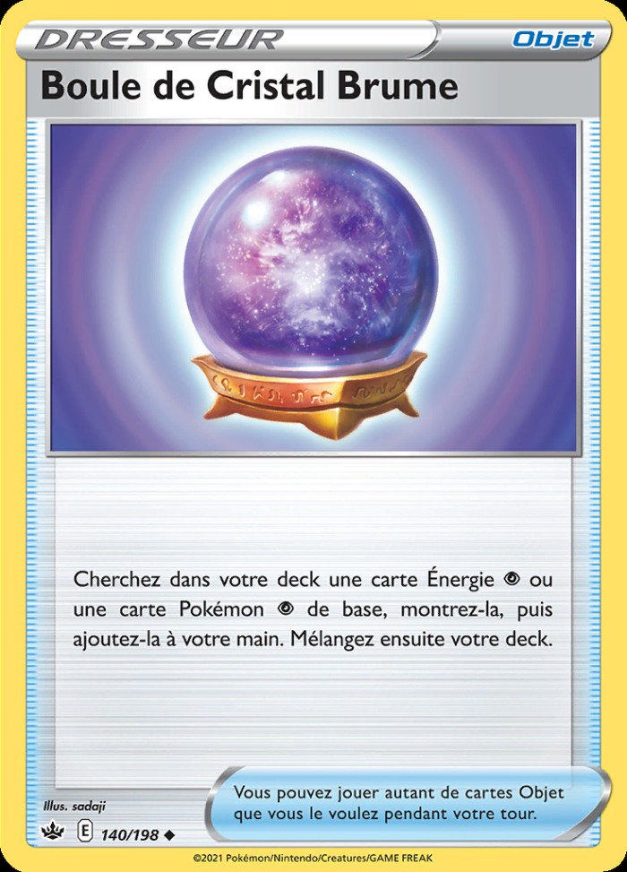 Carte Pokémon: Boule de Cristal Brume