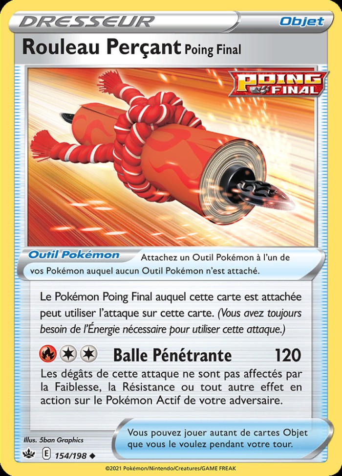 Carte Pokémon: Rouleau Perçant Poing Final