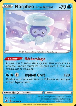 Carte Pokémon: Morphéo Forme Blizzard