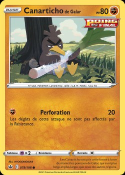 Carte Pokémon: Canarticho de Galar